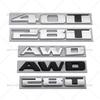 1× 3D ABS Cadillac 28T 40T AWD Car Emblem Auto Badge Rear Trunk NamePlate Stickers