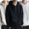 Men's Versatile Fleece-Lined Hoodie - Casual, Loose Fit for Autumn and Winter