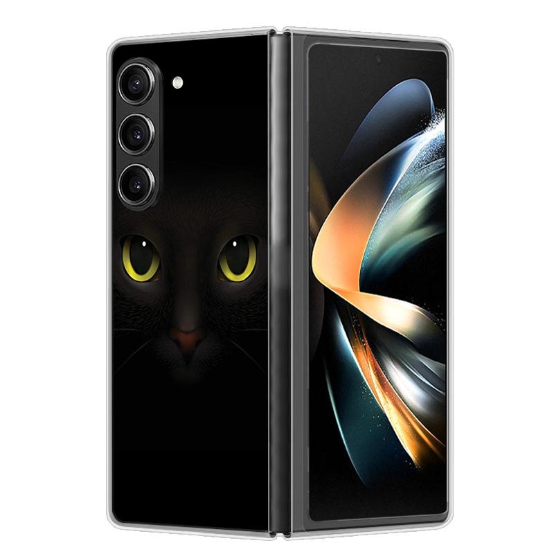 Чехол для Samsung Galaxy Z Fold 6 Чехол Ударопрочный Жесткий Пластик ПК Чехлы для Samsung Z Fold6 Fold 6 5G Fundas Милый Расписной Бампер