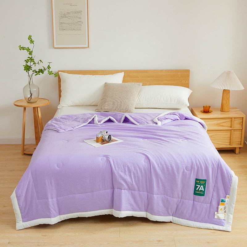 7A Antibacterial Summer Air Conditioner Quilt - Washable Cooling Cotton Quilt for Dorms and Students