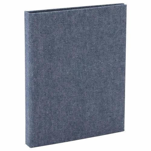 Nakabayashi Cotto Black Mount Photo Album Welded Type L Size 1 Tier Pocket Mount Blue A COPL 241 B