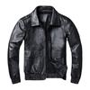 Chinese Size Leather Jacket Men Flight Jacket Cowhide Black Man Skin Coat Autumn Male Skin Clothing