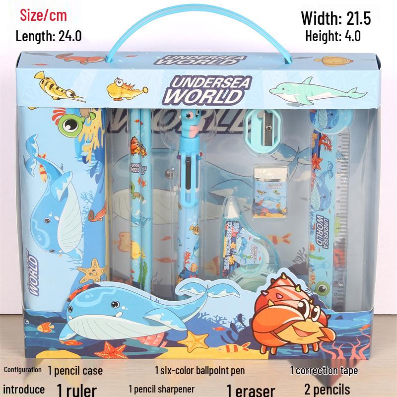 Детский подарочный набор канцелярских принадлежностей: Подарок на день рождения и Рождество для мальчиков и девочек