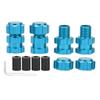 17mm Hex Adapter Nuts Splined Wheel Hubs Extension Combiner Fit for Traxxas MAXX 110 RC CarBlue