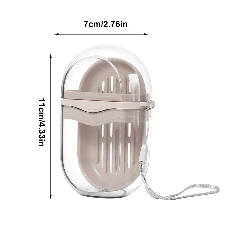 Портативная дорожная мыльница со сливом воды, принадлежности для ванной комнаты, водонепроницаемые герметичные прозрачные держатели и дозаторы для ванной комнаты