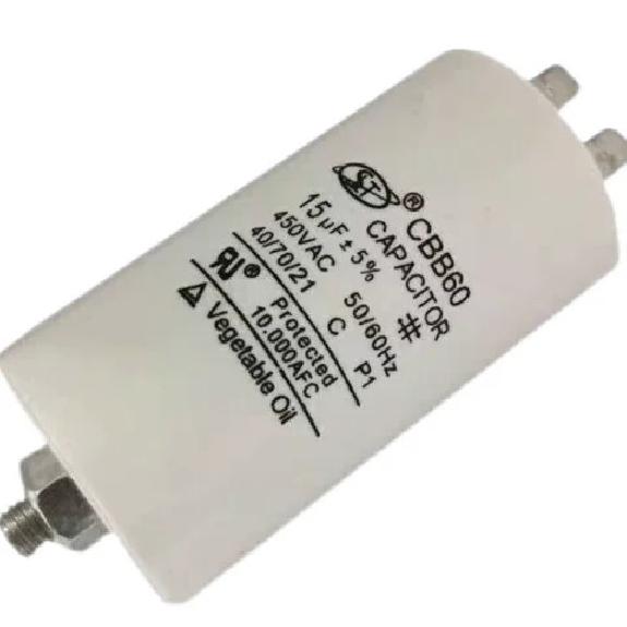 CBB60 washing machine air pump motor capacitor 450V 450VAC 20UF 25UF 30UF 35UF 40UF 50UF 60UF with screw 4 insert at the bottom