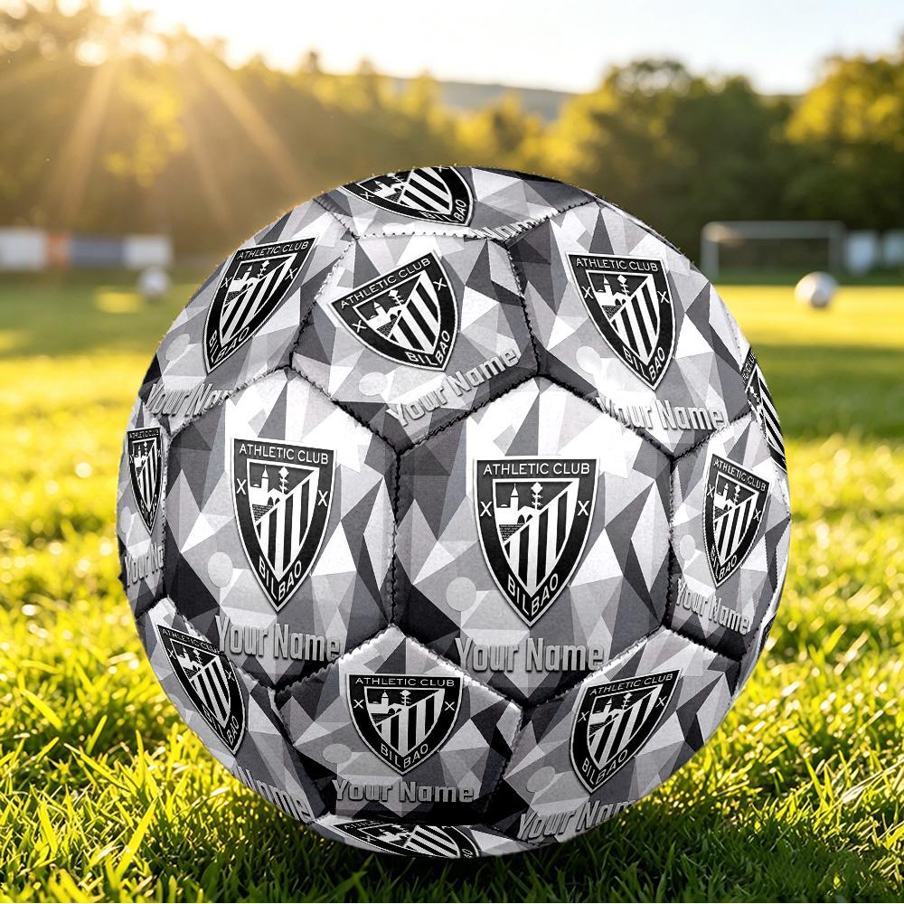 Personalized Size 5 Football Athletic Bilbao Football Pattern Outdoor Game Sports Ball Gift