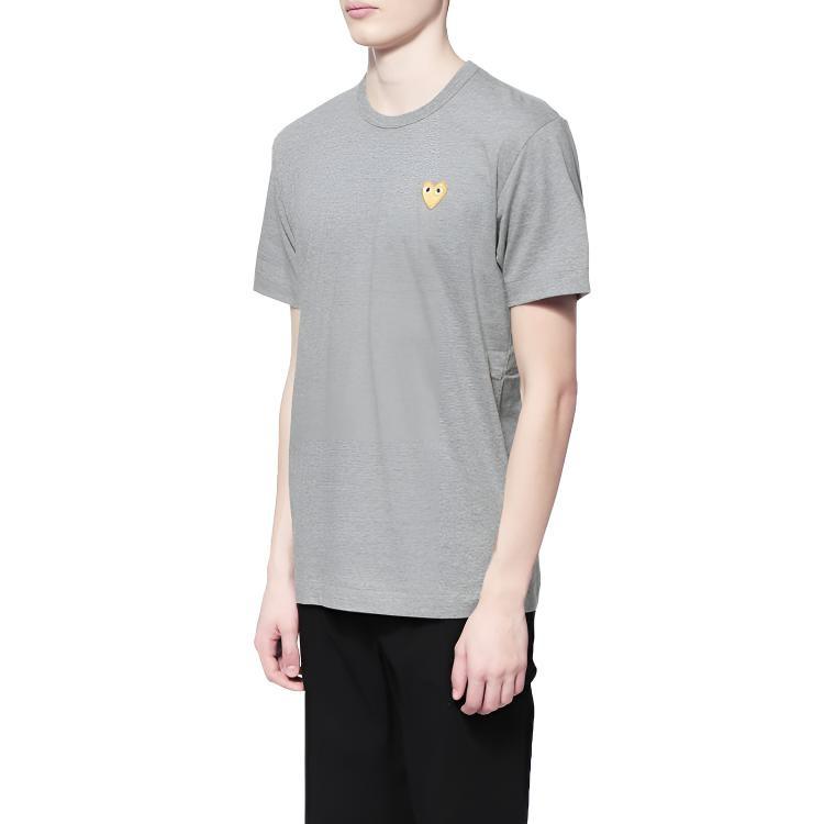 Comme des Garçons PLAY COMME des GARCONS PLAY Gold Heart T-Shirt 'Grey' Men's AZ-T216-051-3