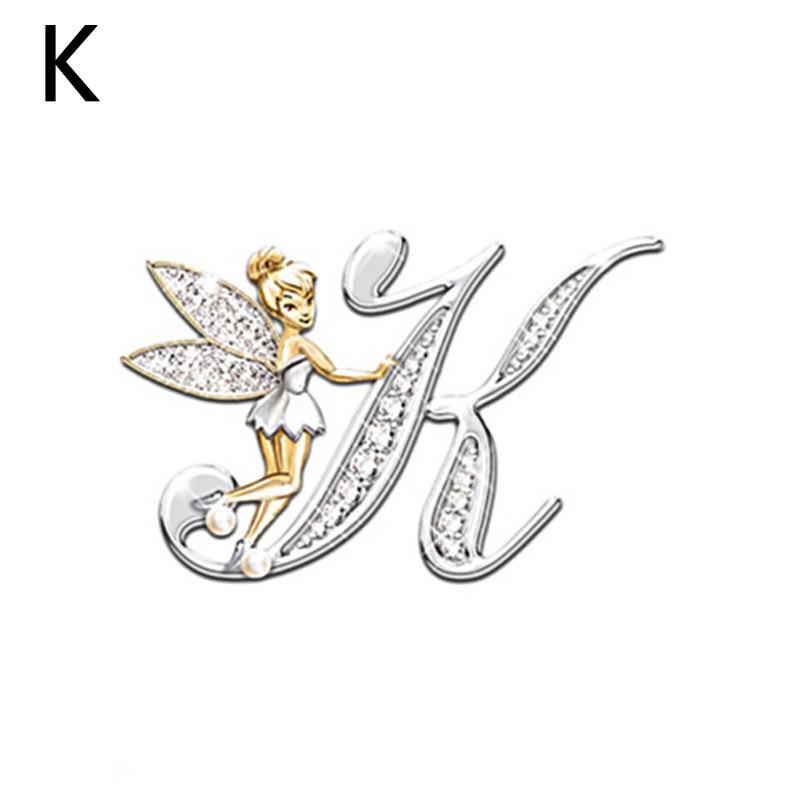 1PC Fashion Brooches Alphabet A-Z Corsage Handmade Gift Exquisite Jewelry Accessories KTY
