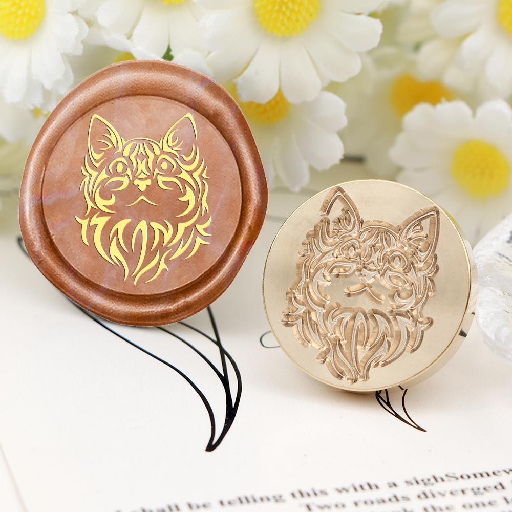 Коллекция животных Сменная головка для восковой печати Латунная головка для опечатывания Только для креативных подарков Конверты Приглашения Открытки