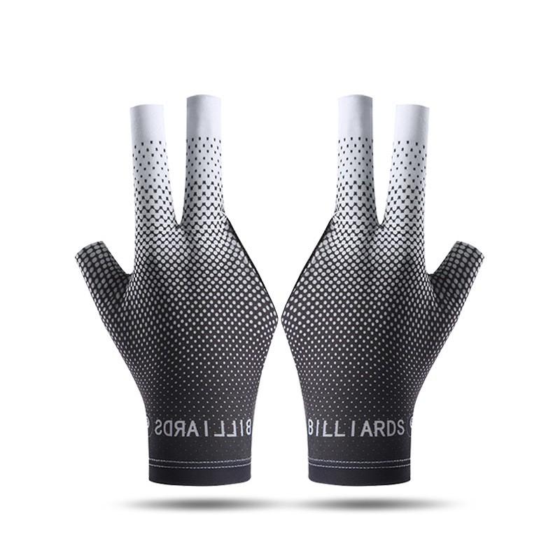 Snooker Pool Glove Half-Finger Ice Silk Breathable Anti-Slip Wear-Resistant Cue Sports Players
