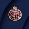 Autumn New Women's Light Luxury Pomegranate Brooch Fashion Elegant Clothing Pin Holiday Gift
