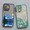 Для Coque iphone 17 16 15 14 11 12 13 Pro Max Mini X XR XS 16 Plus Чехлы для телефона Искусство Картина маслом Ван Гога Мягкие ударопрочные чехлы