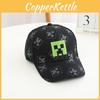 Cotton Minecraft Cartoon Children Baseball  Hat With Wide Brim For Use Outdoor