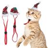 Adjustable Christmas Pet Hat Cloth Puppy Christmas Hat Cat Headgear Hat  Christmas