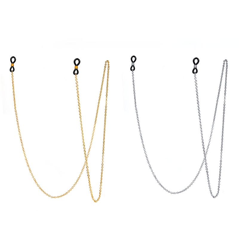 Цепочка для очков, ожерелье с цепочками для очков, держатель для звеньев солнцезащитных очков из нержавеющей стали, бабушкиные цепочки, мужские и женские очки