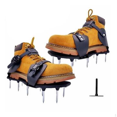 2 предмета: обувь с аэратором для газона, сандалии с шипами и ремешками, уникальный дизайн, аэрация, сверхпрочный