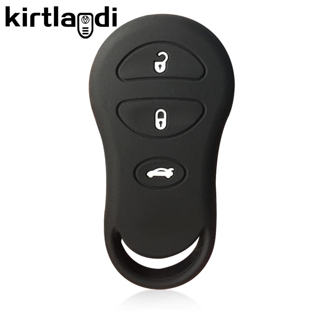 Силиконовый чехол для ключа-пульта автомобиля для Chrysler Grand Voyager PT Cruiser Sebring Jeep Liberty Dodge Передатчик 3/4 кнопки Брелок