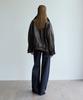 VERDEMAR Double Collar Zip-Up Jacket_Vintage Brown