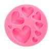 3D Diy Heart Fondant Mold Силиконовая форма для украшения торта Craft Сахарная шоколадная форма