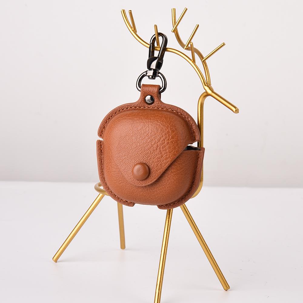 Чехол для наушников Samsung Galaxy Buds Core Бизнес-кожа + Защитная крышка из ПК