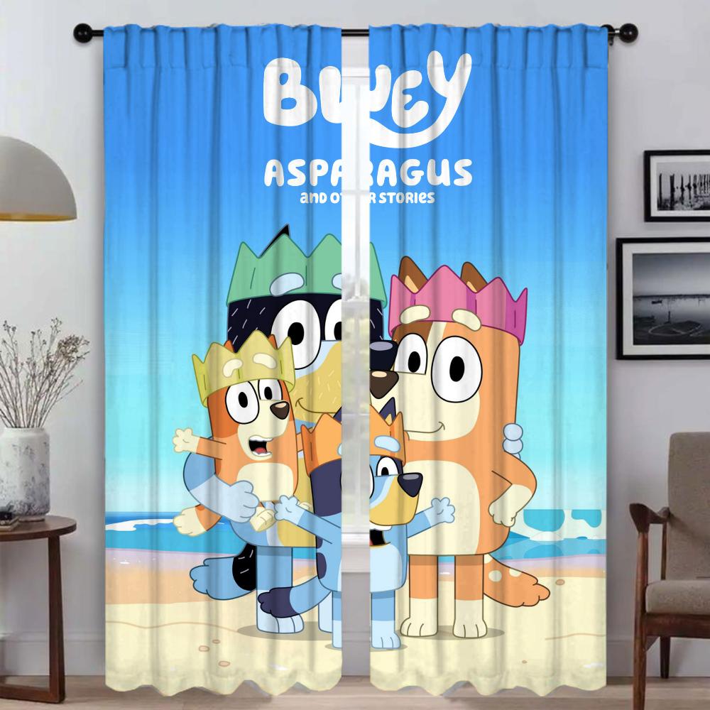 B-BlueyS Шторы Шторы для детской комнаты Шторы для спальни Жалюзи Шторы для окон Перегородки Шторы Украшения на Хэллоуин Гостиная Кухня