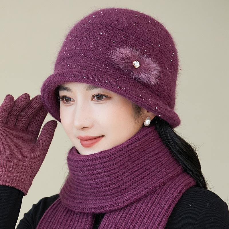 Women's Cozy Knitted Winter Beanie Hat, Korean Style Thick Warm Knit Cap, Adjustable Closure, Lightweight, Fits Well