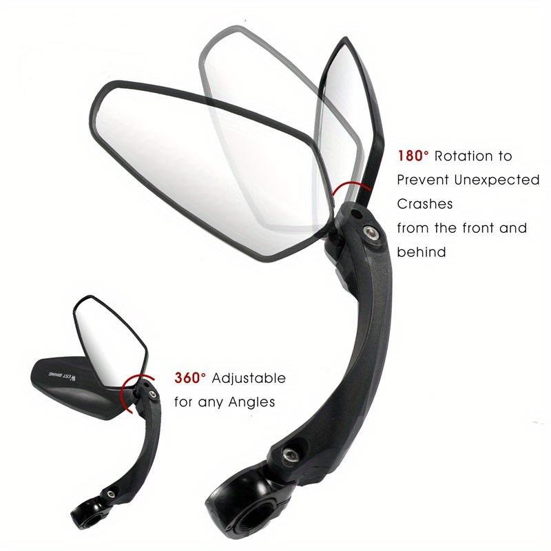 Зеркало заднего вида для велосипеда, вращение на 360 градусов для велосипеда, MTB, электрический велосипед, широкодиапазонное зеркало с регулируемыми углами