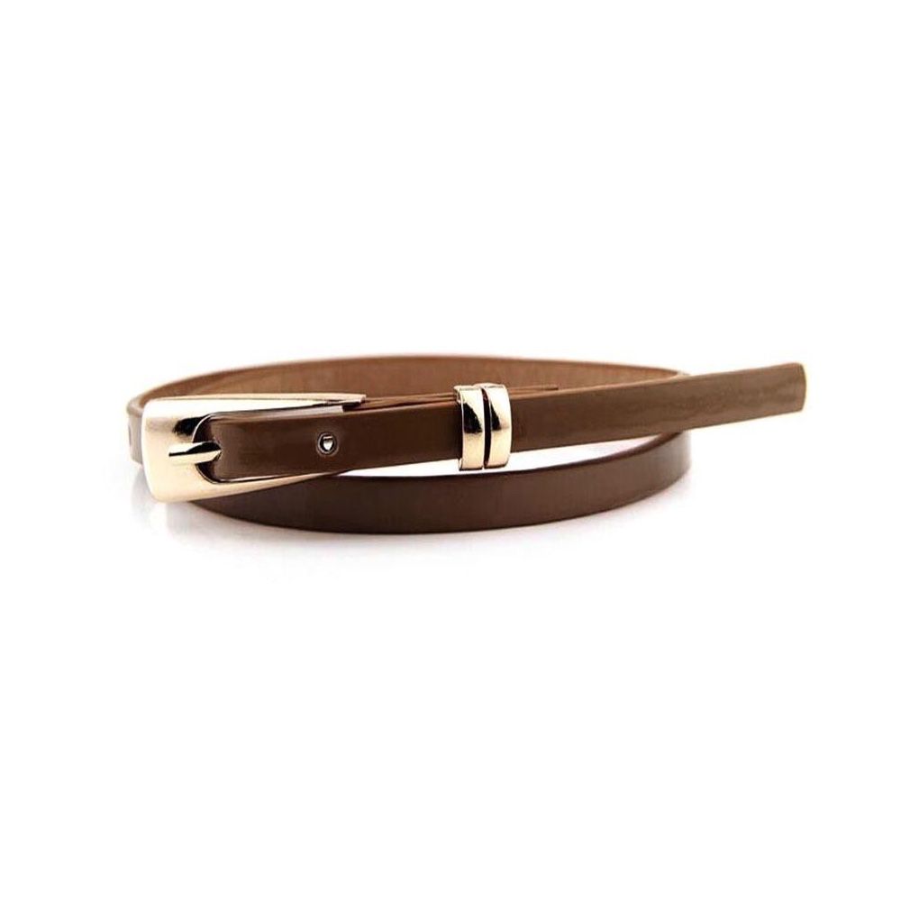 Skirt Accessories Decoration Leather Buckle Waistband Girl Narrow Lady Skinny Thin Waist Belt
