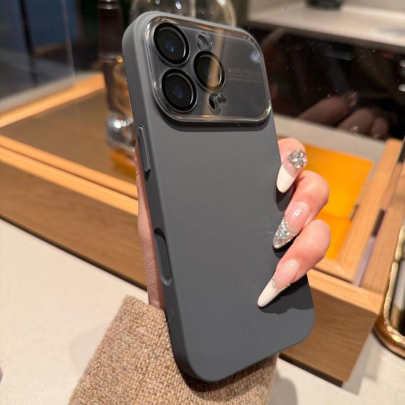 Liquid Skin Like Large Window Suitable IPhone 17 PROMAX Solid Color Phone Case Apple 16 Lens Film Anti Drop 15