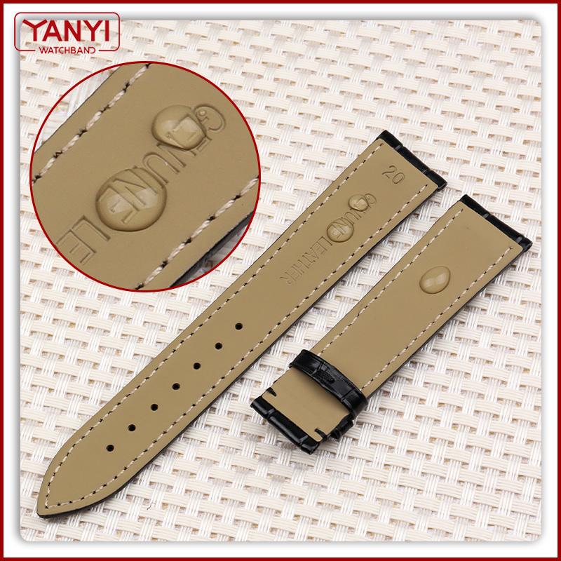 Браслет из натуральной кожи 16 мм, 18 мм, 20 мм, 22 мм, ремешок для часов ro-lex tissot, бамбуковый синий зеленый ремешок для наручных часов