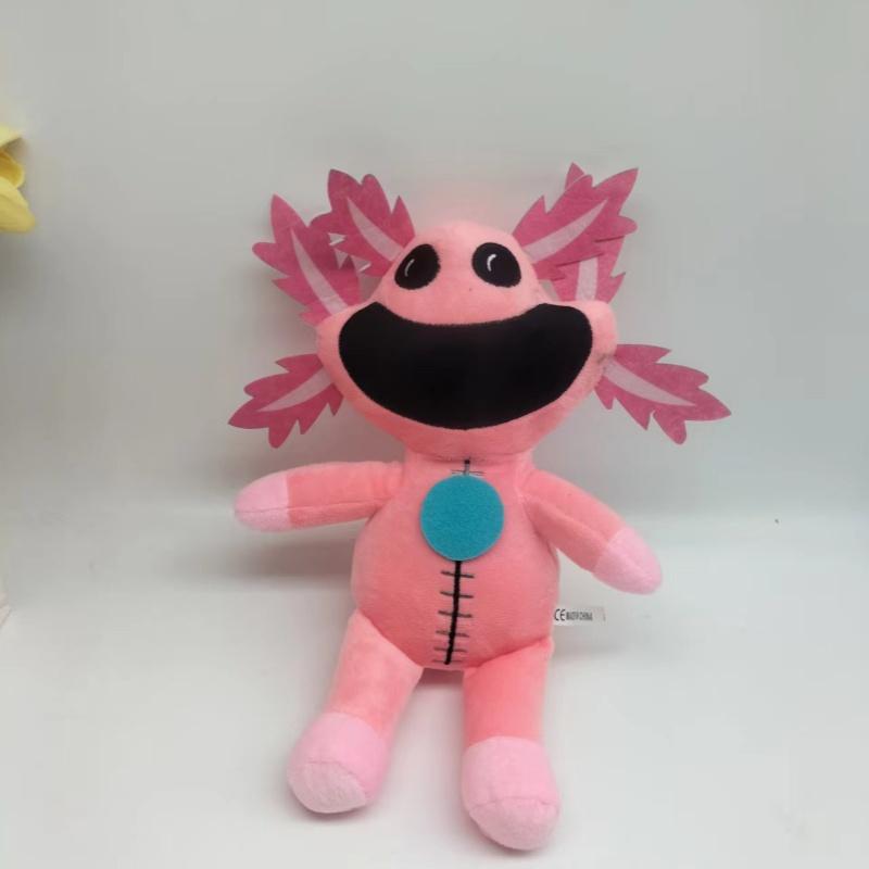 Horror Monster Smiling Animal Plush Toy - Funny Scary Soft Stuffed Animal Doll for Kids Adults, Cute Evil Expression, 30cm
