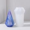 Diamond Cone Shape Candle Epoxy Resin Mold Home Decorations Silicone Mould DIY Crafts Jewelry Ornaments Casting Mold