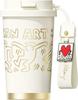 Термостакан для кофе GERM x Keith Haring 390 мл Вакуумная изоляция Кружка из нержавеющей стали 316 с крышкой и сохраняет напитки горячими или Можно мыть в посудомоечной машине Стильный подарок