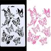2PCS Layering Decorative DIY Craft Tools Scrapbooking Butterfly Stencils Paper Cards Stamps Album