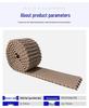 Modular Plastic Mesh Conveyor Belt with Flat Chain Plate