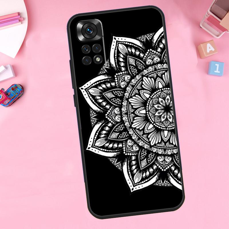 Элегантный Чехол для Телефона с Цветочным Узором Мандала для Xiaomi Redmi Note 11 10 9 8 12 Pro Turbo 9S 10S 11S 12S 9A 9C 10C 12C