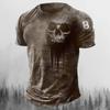 Men's T-shirts Summer 3d Vintage Horror Skull Top Hip Hop Rock Streetwear O-neck Short Sleeve Tee Oversized T Shirt Male Clothes