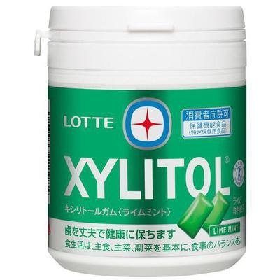 Lotte Ксилитовая жевательная резинка со вкусом лайма и мяты, семейная бутылка 133 г Характеристики «На пути к беззубому обществу» Освежающий Характеристики «На пути к беззубому обществу» Освежающий