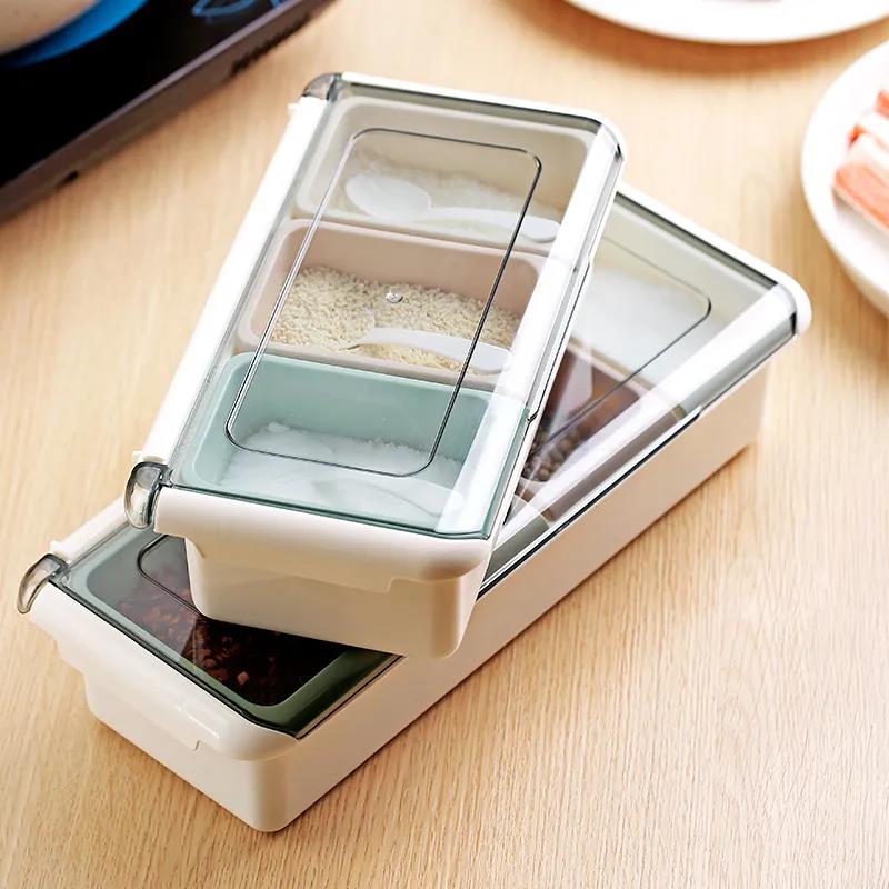 Кухонный домашний резервуар для приправ, многофункциональный ящик для хранения приправ, креативная многосеточная коробка