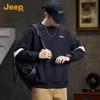 Jeep Men's 2025 Autumn Round Neck Pullover Sweatshirt