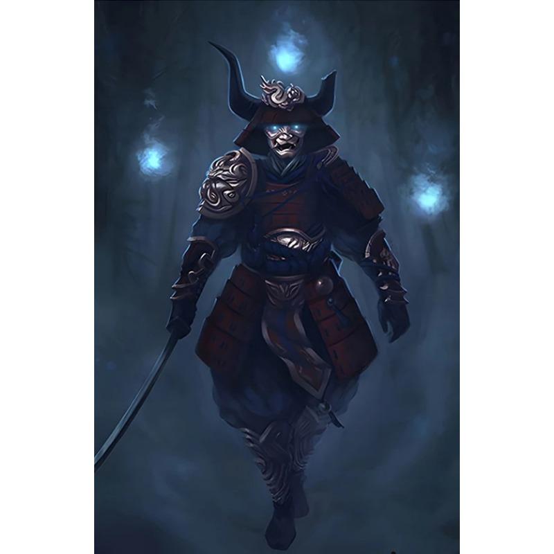 Японский самурай воин бусидо искусство меча ретро постеры холст картины настенный декор принты картина для гостиной украшение дома