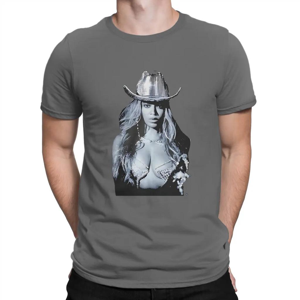 Creative TShirt for Men Concert Merch Beyonc Beyonce Round Collar Pure Cotton T Shirt Personalize Gift Clothes OutdoorWear