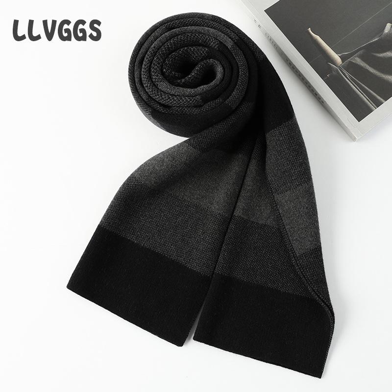 Cashmere Men's Scarf Business Plaid Fashion Leisure Travel Autumn and Winter Middle-aged 2025 Medium and Long Warm and Comfortable