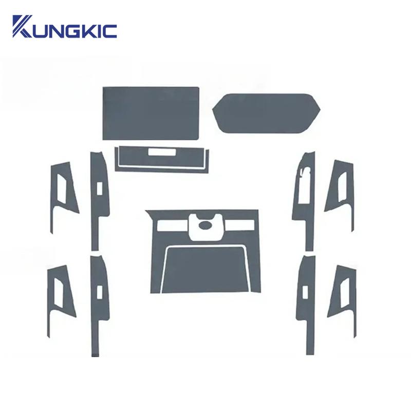 For Toyota BZ4X - Car Door Center Console Media Dashboard Navigation TPU Anti-scratch Protector Film Car Accessories