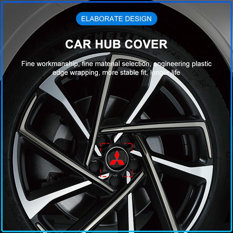 Для Mitsubishi Lancer 7 8 I200 Pajero Montero Sport Outlander ASX Mirage Eclipse 4 шт. 60 мм Центральный колпачок ступицы колеса автомобиля Автоаксессуары