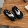 Fashion versatile and sweet flip-flops for women's outer wear summer new retro non-slip simple and comfortable flat-bottomed cool slippers