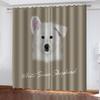 Curtains For Bedrooms Anti Light 3D Animal Cartoon Dog Pattern Curtain For Home Decor Window Treatment For Bedroom, Living Room