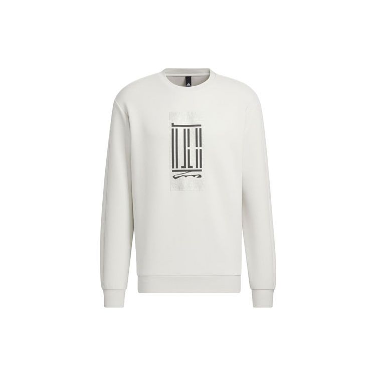adidas Толстовка Wuji Logo Crew с геометрическим принтом, мужская толстовка Track-Grey IP4948