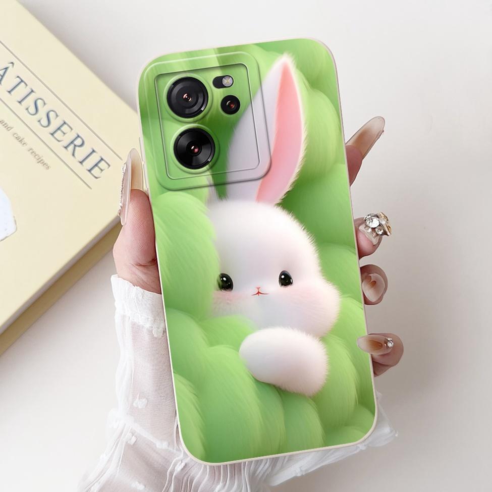 Чехол для Xiaomi 13T Pro 13T Силиконовый Милый Мультяшный Кот Модный Роскошный Забавный Ударопрочный Задняя Крышка Для Телефона Xiaomi 13T Funda